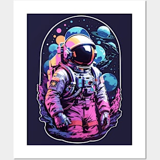 spaceman galaxy Posters and Art